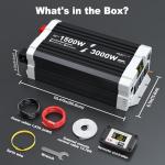 1500W Pure Sine Wave Inverter for RVs and Solar