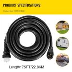 Vevor 75Ft 50 Amp Generator Extension Cord