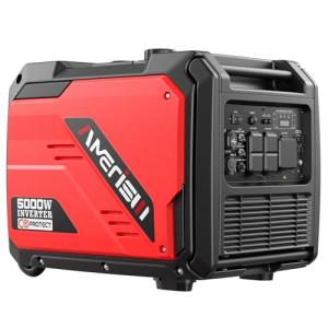 AMERISUN 5000W Portable Inverter Generator with CO Sensor