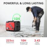 AMERISUN 5000W Portable Inverter Generator with CO Sensor