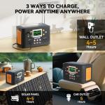 HOWEASY 260W Portable Solar Generator with Battery