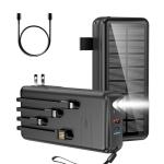 Boogostore 50000mAh Solar Power Bank Fast Charger