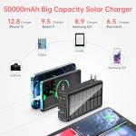 Boogostore 50000mAh Solar Power Bank Fast Charger