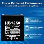 12V 5Ah Battery for Alarm System Backup