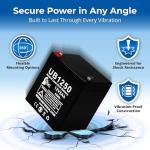12V 5Ah Battery for Alarm System Backup