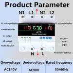 63A Automatic Transfer Switch for Dual Power Supply