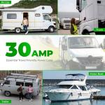 30 Amp 75 Ft RV Power Extension Cord with Adapter