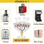 30 Amp Generator Adapter Cord with 4 Outlets