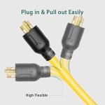 30 Amp Generator Adapter Cord with 4 Outlets