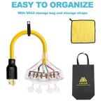 30 Amp Generator Adapter Cord with 4 Outlets