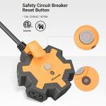 DEWENWILS 5-Outlet Power Strip with 15FT Cord