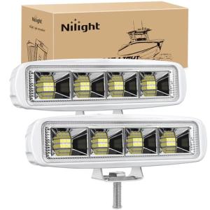 Nilight 72W LED Navigation Lights for Boats