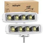 Nilight 72W LED Navigation Lights for Boats
