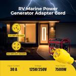 30 Amp to 50 Amp Power Adapter Cord