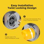 30 Amp to 50 Amp Power Adapter Cord