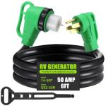 Kanayu 50 Amp RV Generator Extension Cord 6 FT