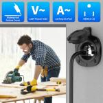 15 Amp Power Inlet Socket with Extension Cord