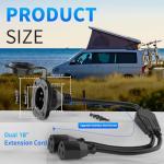 15 Amp Power Inlet Socket with Extension Cord