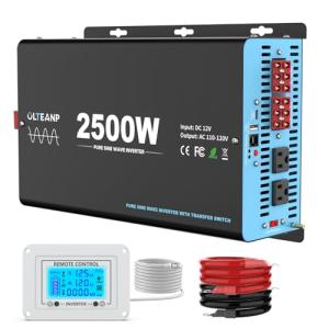 2500W Pure Sine Wave Inverter with Remote Control