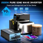 2500W Pure Sine Wave Inverter with Remote Control