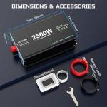 2500W Pure Sine Wave Inverter with Remote Control