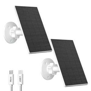Zivif 2W Solar Panel for Security Cameras (2 Pack)