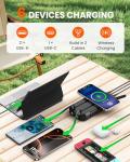 Riapow 27000mAh Solar Power Bank with Fast Charging