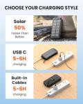 Riapow 27000mAh Solar Power Bank with Fast Charging