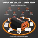 3000W Power Inverter for RVs, Trucks, and Boats