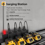 Wall Mount Tool Organizer with Charging Station