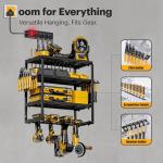 Wall Mount Tool Organizer with Charging Station