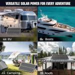 100W Bifacial Solar Panel for RVs and Camping