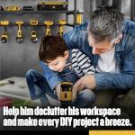 Wall Mount Tool Organizer with Charging Station