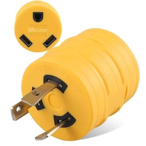 MECMO 30 Amp RV Generator Adapter L5-30 to TT-30