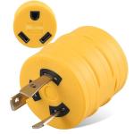 MECMO 30 Amp RV Generator Adapter L5-30 to TT-30