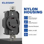 ELEGRP 30 Amp Locking Receptacle for Generators