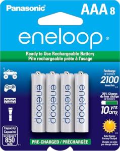 Panasonic Eneloop AAA Rechargeable Batteries 8-Pack