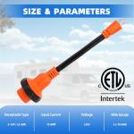 15 Amp to 30 Amp RV Power Adapter with Handle