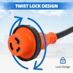 15 Amp to 30 Amp RV Power Adapter with Handle