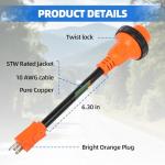 15 Amp to 30 Amp RV Power Adapter with Handle