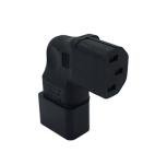 Right Angle IEC Power Extension Adapter C14 to C13