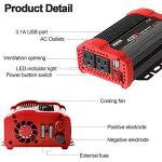 400W Car Power Inverter with Dual USB Ports
