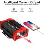 400W Car Power Inverter with Dual USB Ports