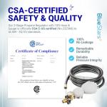 BlueStars 10FT Propane Regulator Hose & Gauge