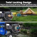 HonestRv 30A Generator Extension Cord, 15FT