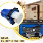 30A to 50A RV Power Generator Adapter