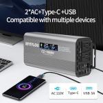 1000W Pure Sine Wave Inverter with Type-C Charging