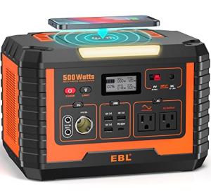 EBL 500Wh Portable Solar Power Station Generator