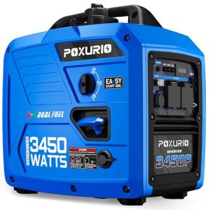 Poxurio 3450-Watt Dual Fuel Inverter Generator