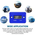 2-Pack Waterproof Inductive Hour Meters for Engines